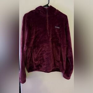 Columbia Plush Fleece Quarter Zip Color Marionberry